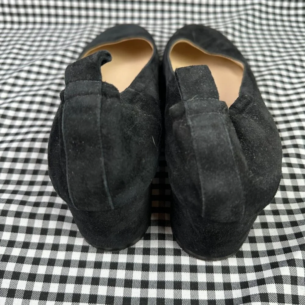 Everlane The Day Heel Black Suede Block Minimalist Pump Women's Size 9.5